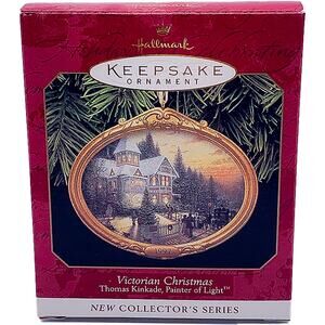 1997 Hallmark Keepsake Thomas Kinkade Victorian Christmas Ornament in Box